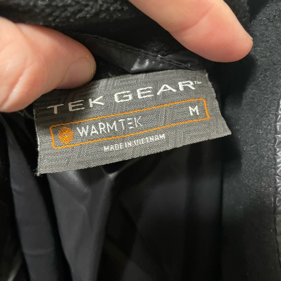 Tek Gear Women's Quilted Zip Puffer Coat Jacket Size M/M - Black/Pink - Picture 6 of 7